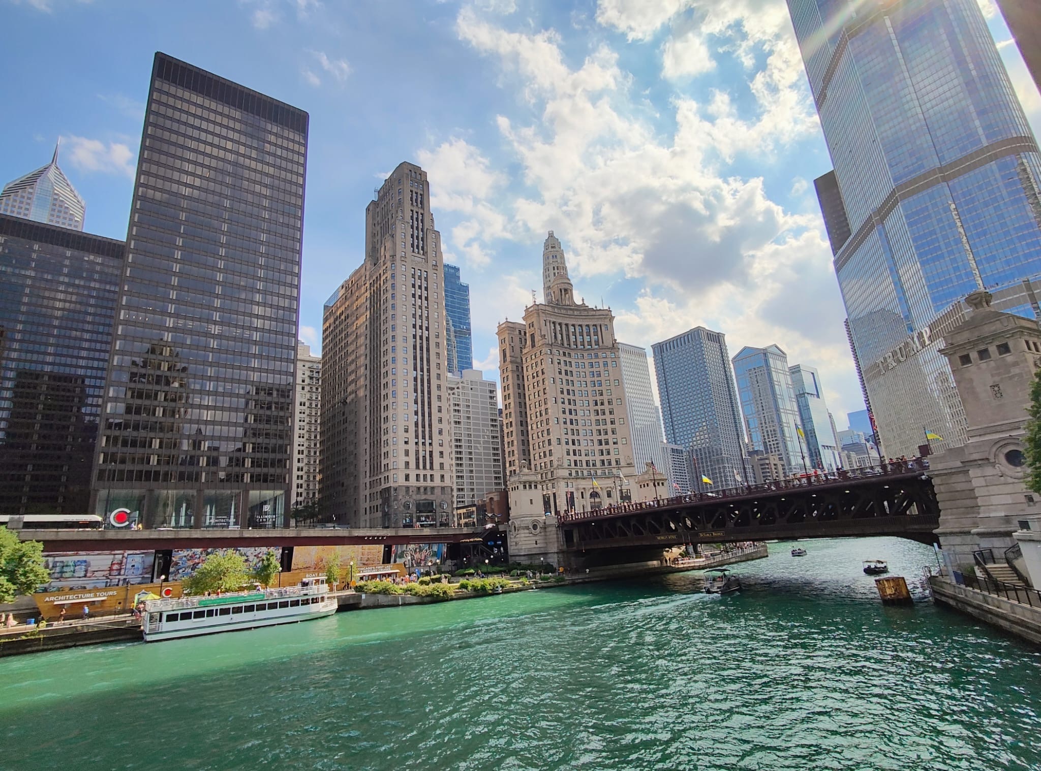 Ausblick auf den Chicago River