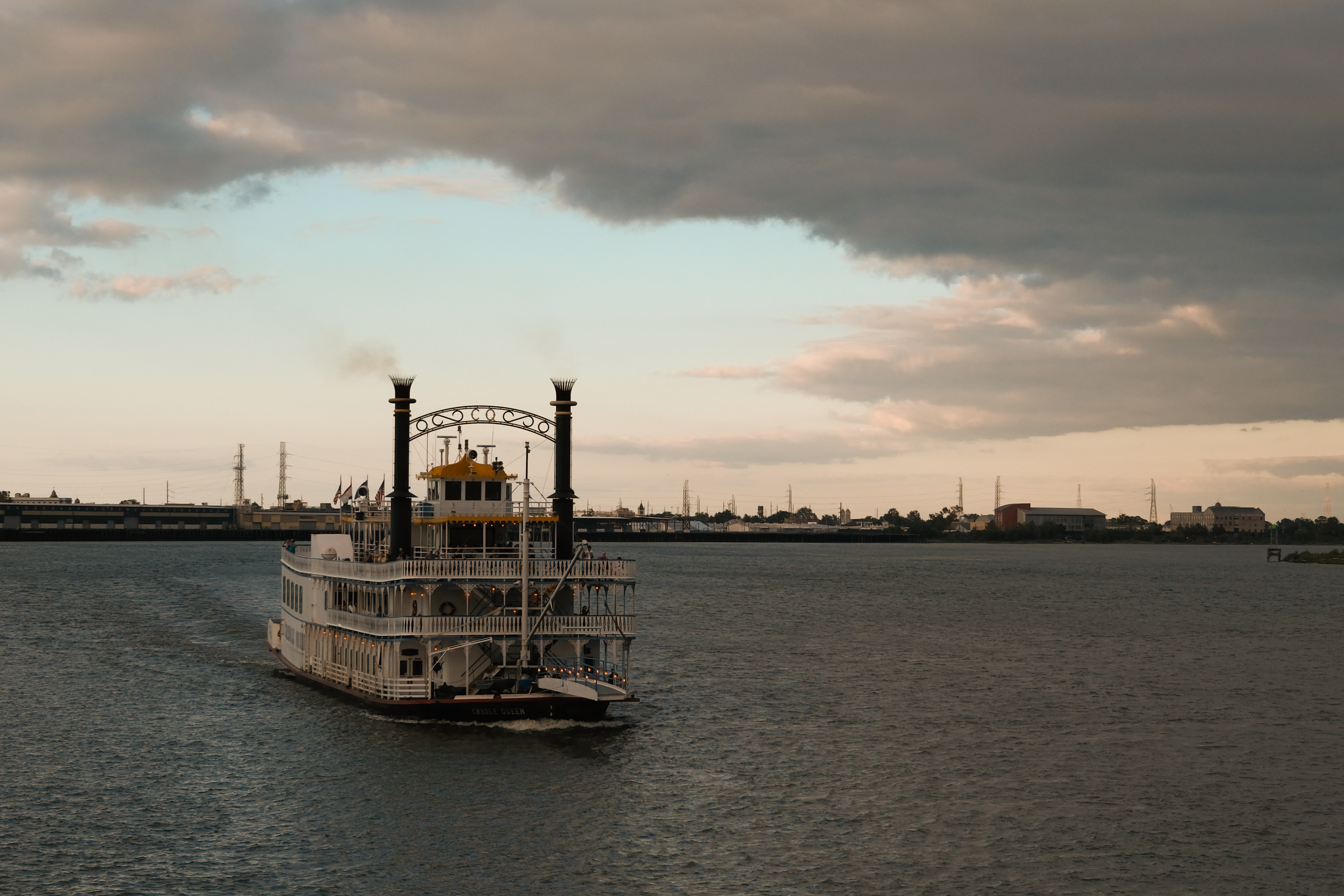 Ein Dampfer auf dem Mississippi River
