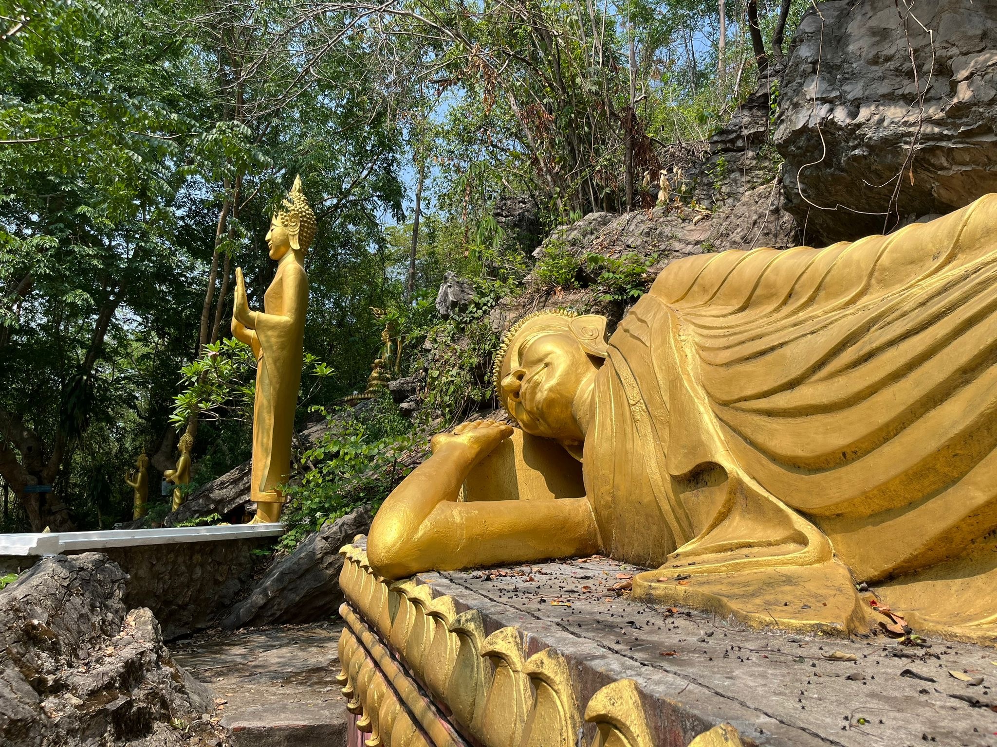 Liegender Buddha in Laos