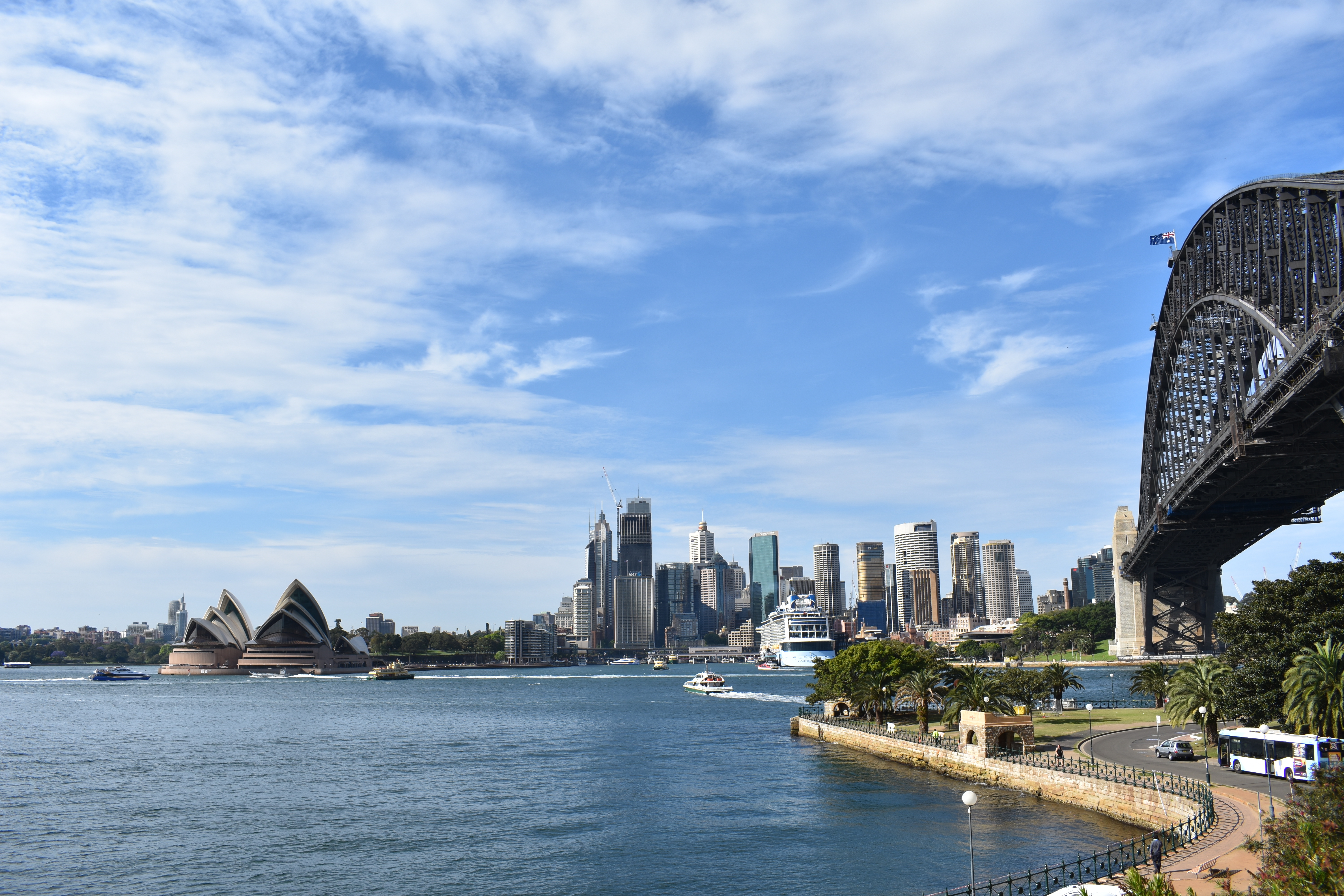 Aussicht auf das Opernhaus in Sydney