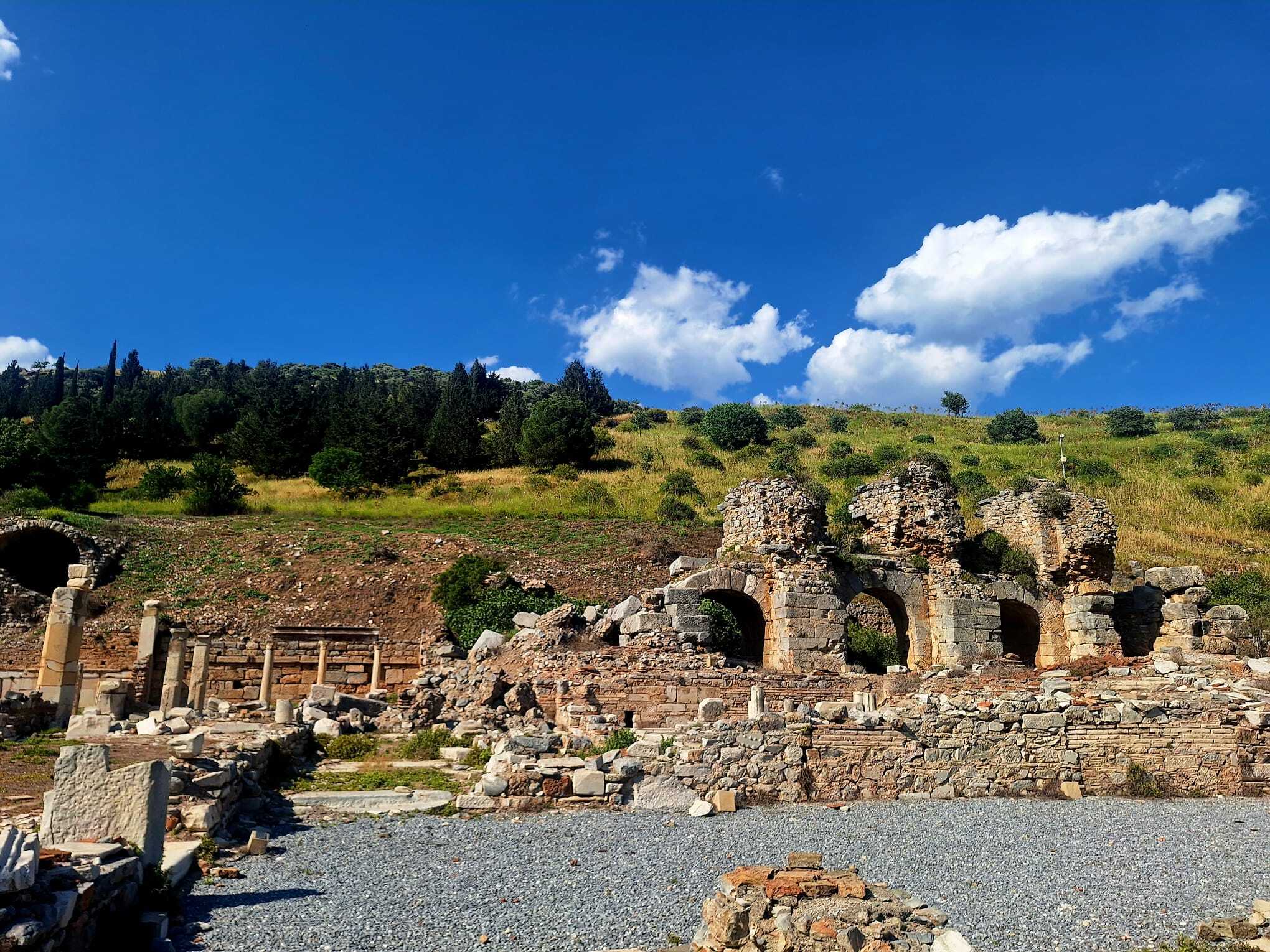 Antike Stadt Ephesus an der türkischen Ägäisküste