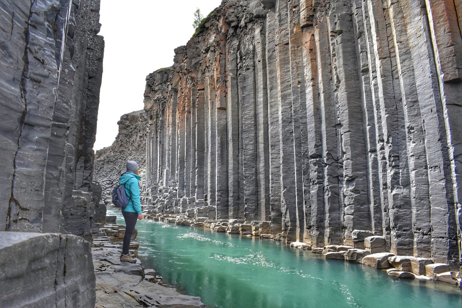 Basaltsäulen am Studlagil Canyon in Island