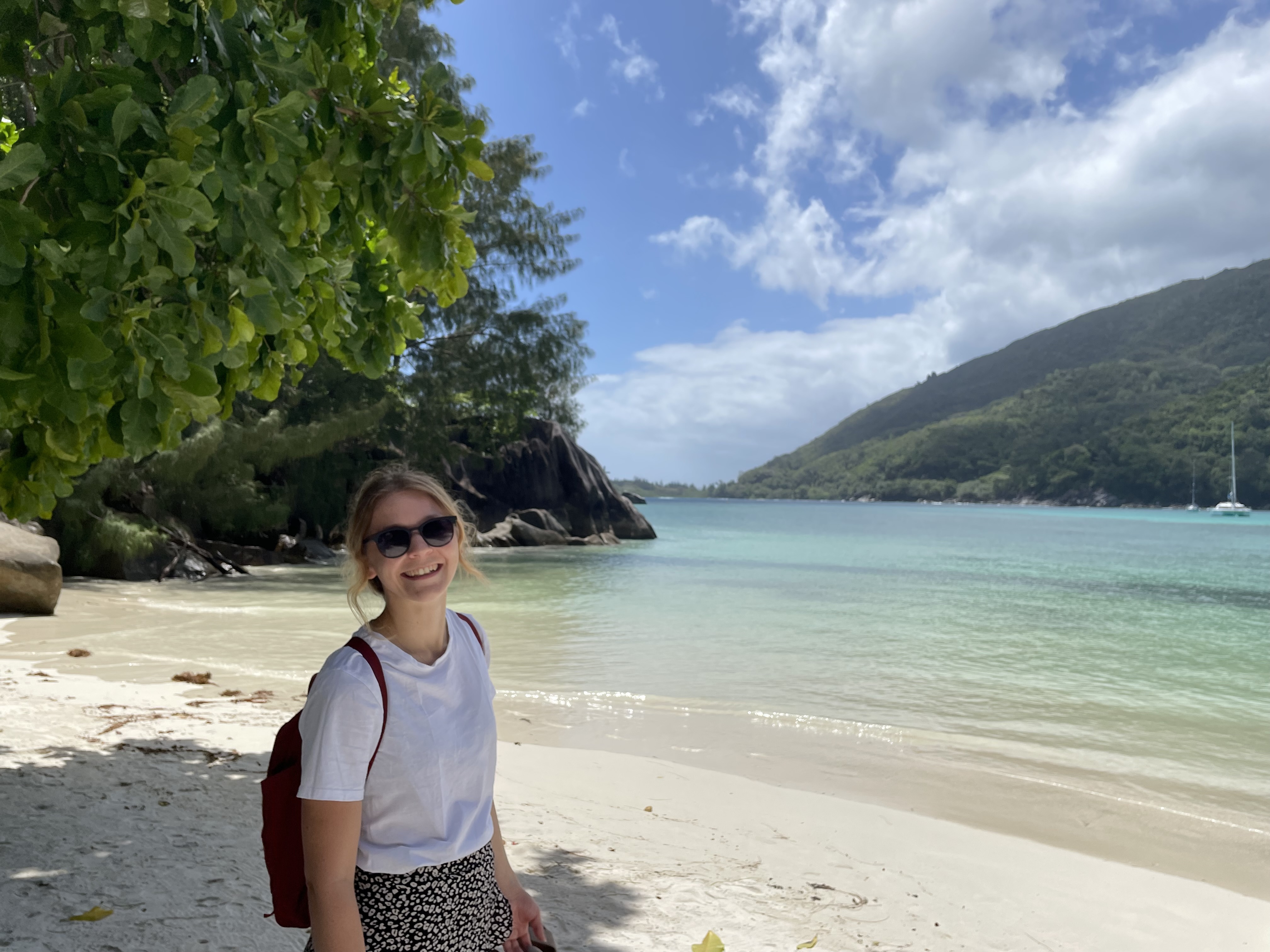 Raphaela auf den Seychellen
