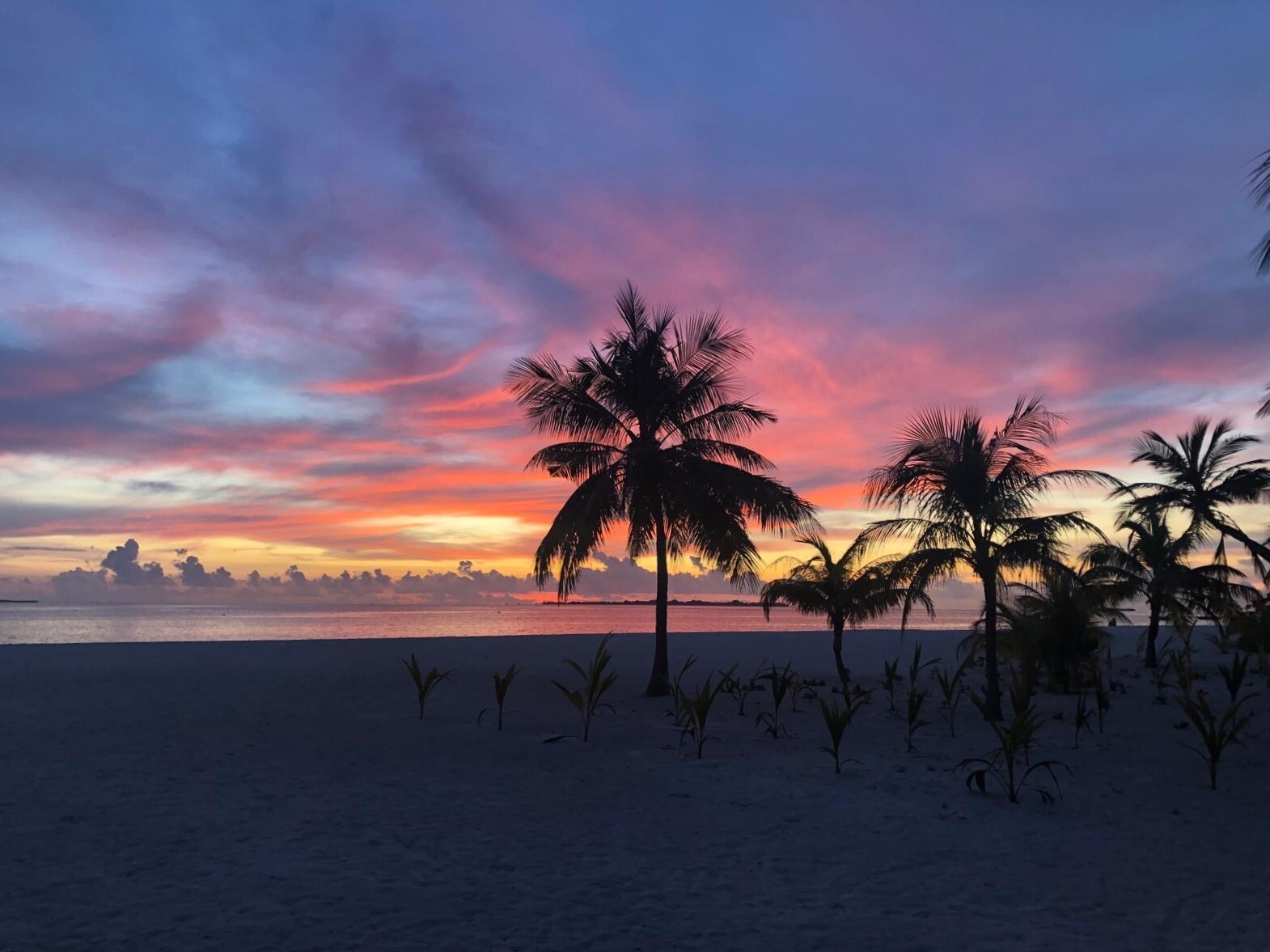 Sonnenuntergang auf den Malediven