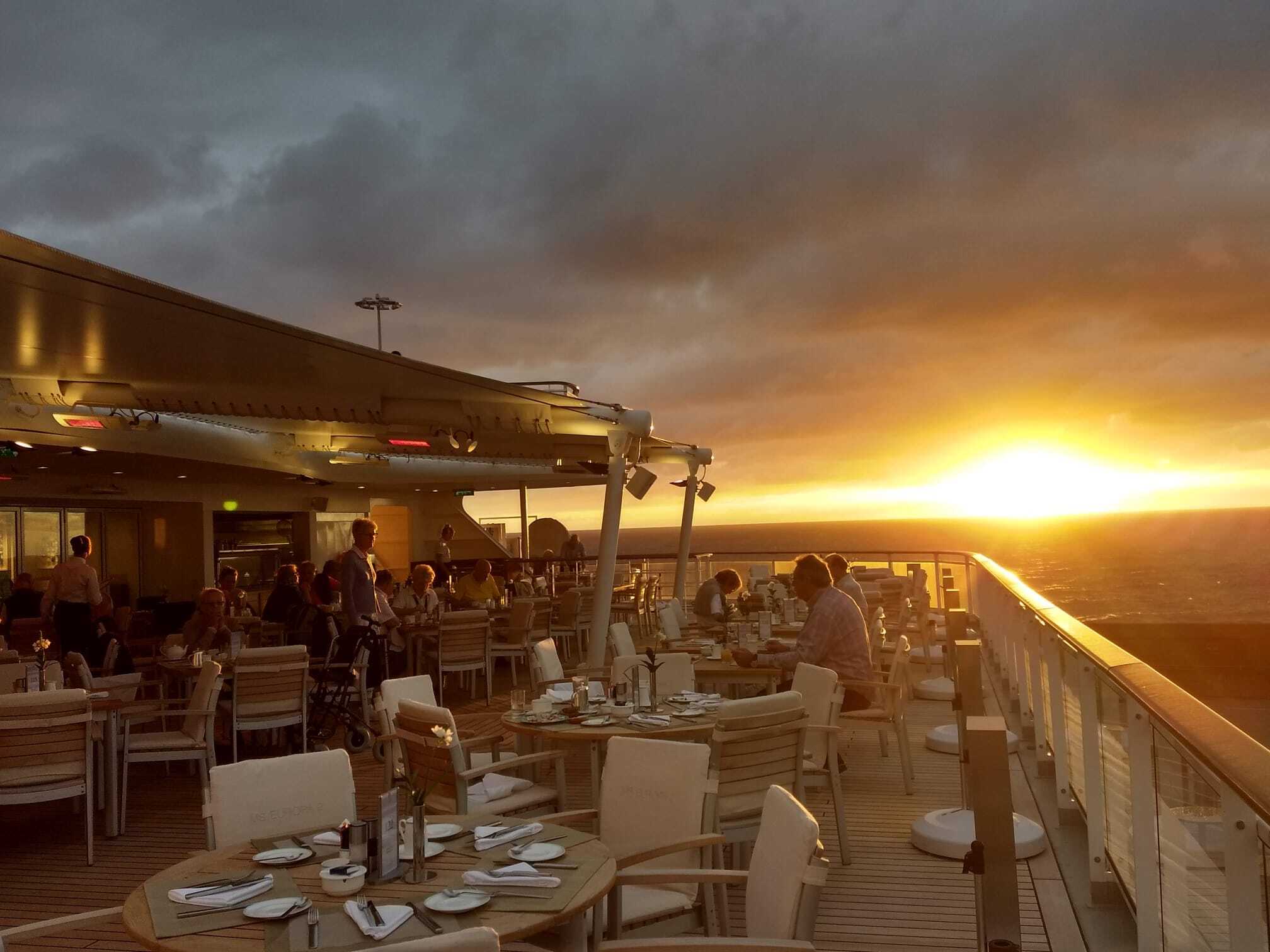 Sonnenuntergang auf dem Meer